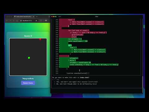 Vibe Coding: ลองใช้ Claude Code AI ช่วยสร้างเกมงู ต่อยอดจากของเก่า (HTML + JavaScript)