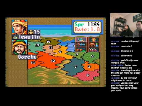 "Damn Mongolians!" - Genghis Khan II Clan of the Gray Wolf - SNES - Fates & Smothered