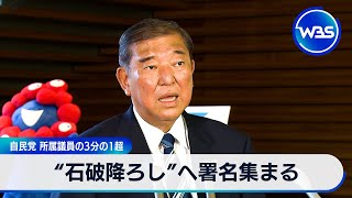 “石破降ろし”へ署名集まる　自民党 所属議員の3分の1超【WBS】