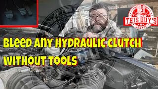 bleeding a hydraulic clutch without tools