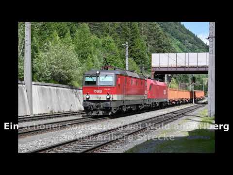 Eisenbahn Aufnahmen bei Wald am Arlberg und Braz an der Arlbergbahn