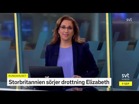 Nyheter direkt - Storbritannien sörjer drottning Elizabeth (SVT 2022.09.08-3)