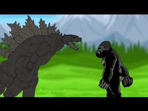 Godzilla vs King Kong - Drawing Cartoons 2