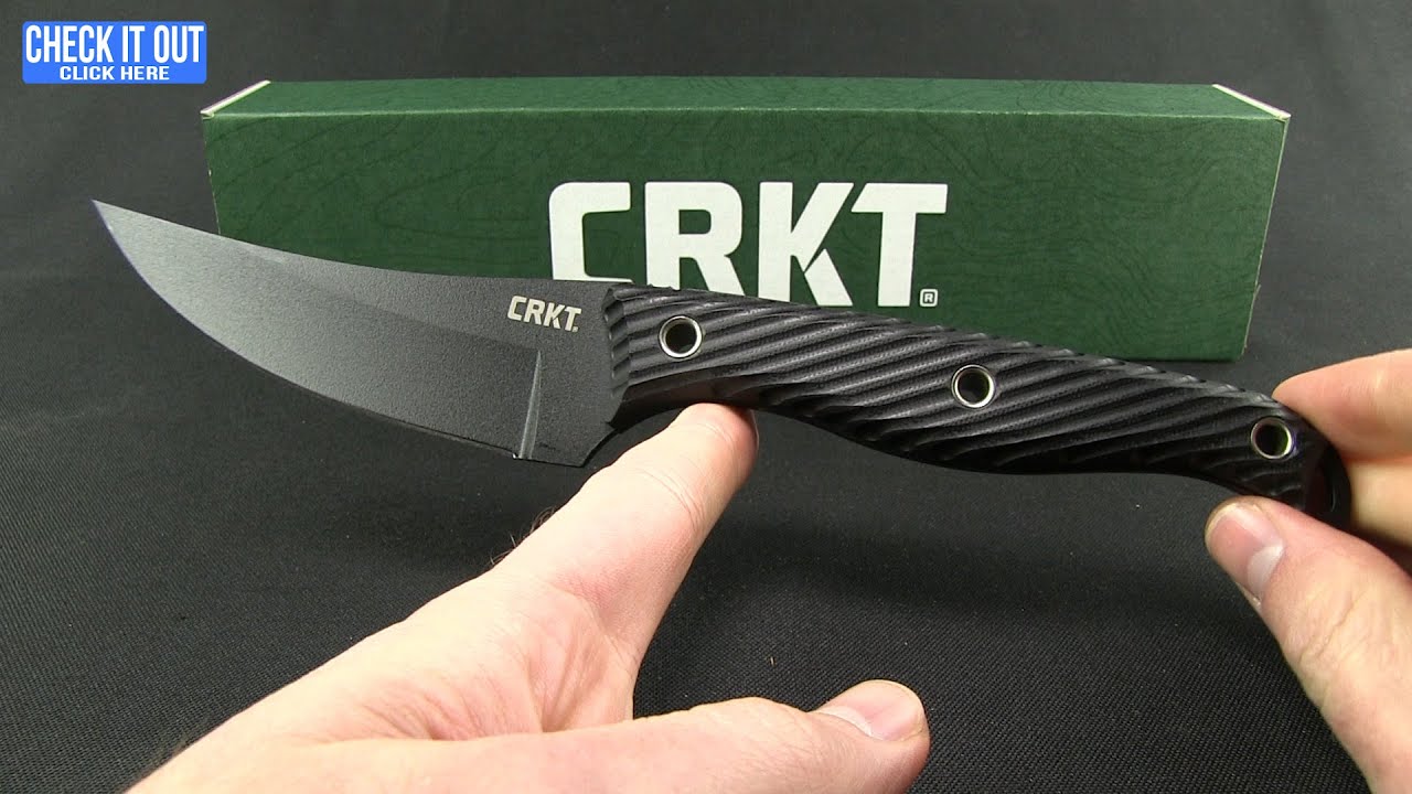 CRKT Clever Girl Fixed Blade Knife G-10 (4.5" Black) 2709