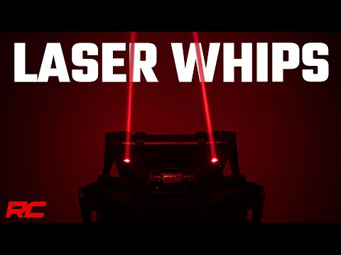 Laser Whip Lights - The coolest way to be seen on dark trails.