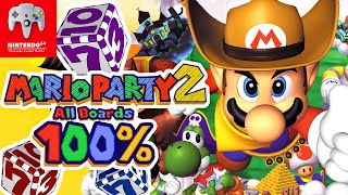 Mario Party 2 All Boards on Nintendo Switch - 100% Longplay Full Game Walkthrough Gameplay Guide