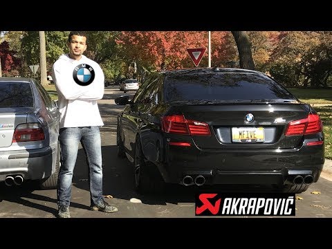BMW Driver Drives A BMW F10 M5 *AKRAPOVIC EXHAUST*