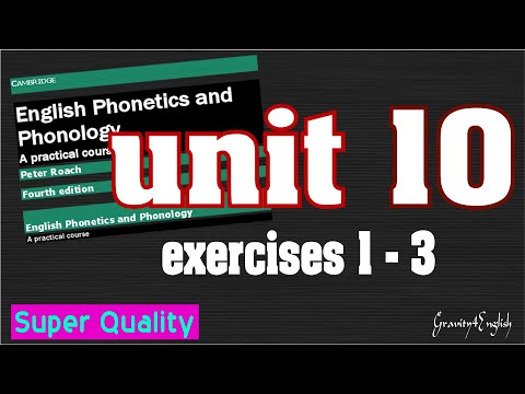 Peter Roach Phonetics & Phonology - Audio【Unit 10 Word Stress】║Exercises 1-3║ (FDH)