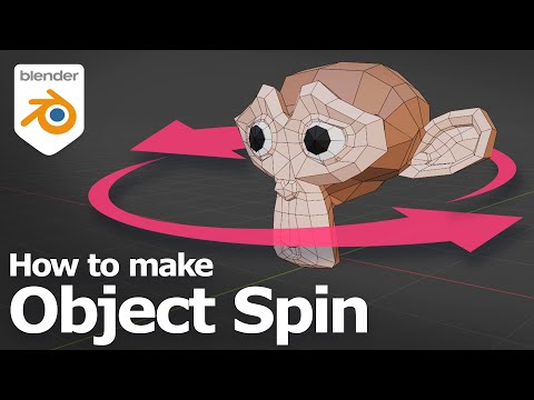 Blender make object spin for rotation animation