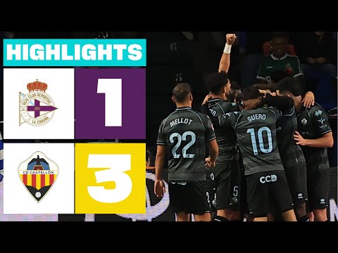 RC DEPORTIVO 1 - 3 CD CASTELLÓN | RESUMEN LALIGA HYPERMOTION