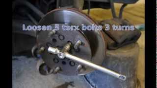 preview picture of video 'Ford Transit MK7 front wheel brake disc removal'