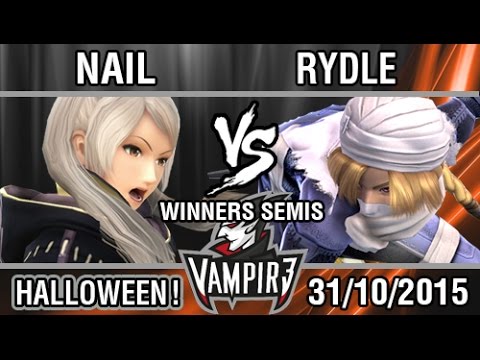 [Vampir3: Halloween Ed.] Nail (Daraen) vs Rydle (Sheik) SSB4 Winners Semis - Top 8