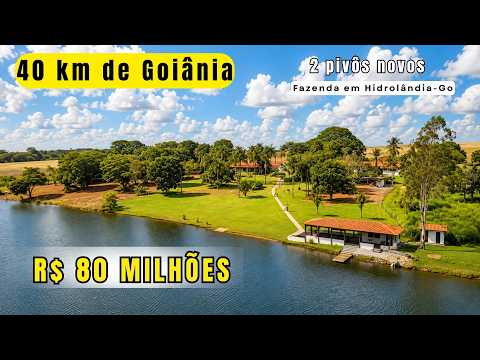 Fazenda à Venda em Hidrolândia-GO | 785 Hectares | 630 ha de Soja | Irrigação | R$ 80 Milhões