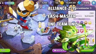 Cookie Alliance Season 2-15 Easy-Master ONE TEAM ONLY (Cookie Run: Kingdom)