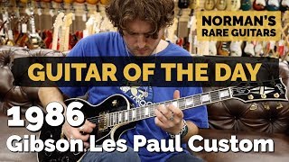 Video thumbnail for Guitar of the Day: 1986 Gibson Les Paul Custom | Norman's Rare Guitars by Normans Rare Guitars