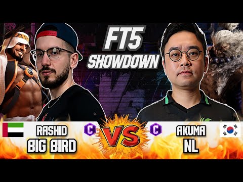 SF6 🔥 BigBird (Rashid) vs NL (Akuma) 🔥 High-Level Battle FT5 Showdown | Street Fighter 6