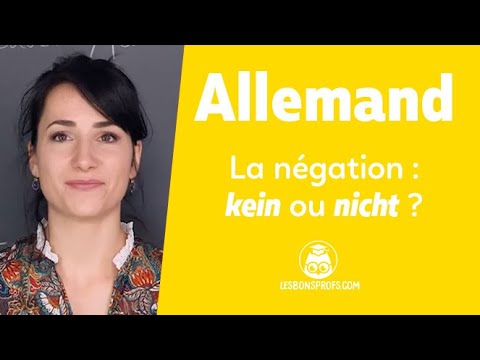 La négation : kein ou nicht ?
