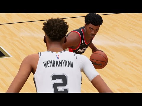NBA 2K23 Scoot Henderson My Career Ep. 2 - Facing Victor Wembanyama