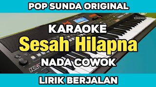 Download lagu Karaoke - Sesah Hilapna Nada Cowok Lirik Berjalan | Karaoke Pop Sunda Original mp3