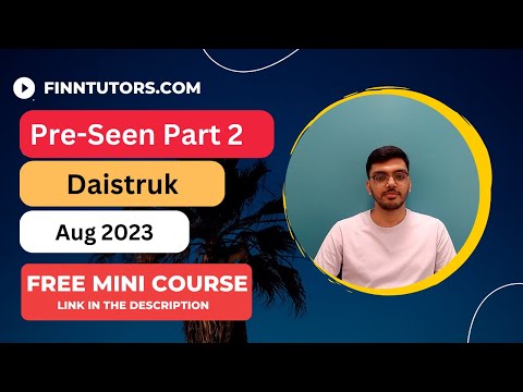 CIMA SCS Aug23 Full Pre-seen Analysis - Daistruk
