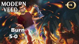 5-0 🏆 Burn is broken in Modern after Phlage ban! | Modern | MTGO