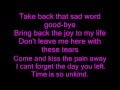 Unbreak my heart lyrics 