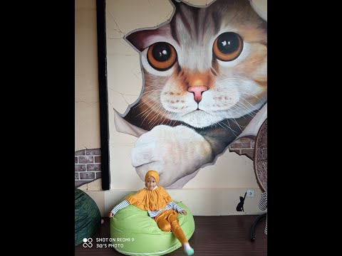Kamilah goes to Cat Cafe Bandoeng