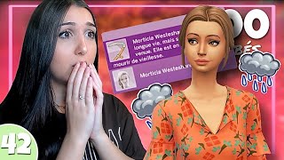 ADIEU MORTICIA…*100 baby challenge* EP42 | sims 4