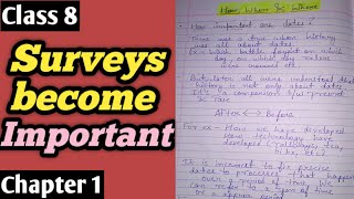 Surveys become Important - How when and where| Class 8 History