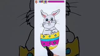 How to draw a easter bunny 🐇 Step by step Easter drawing for kids