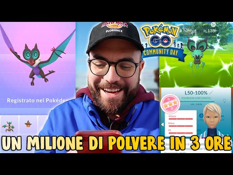 HO FARMATO 1.000.000 DI POLVERE nell'ultimo COMMUNITY DAY di NOIBAT! - Pokémon GO