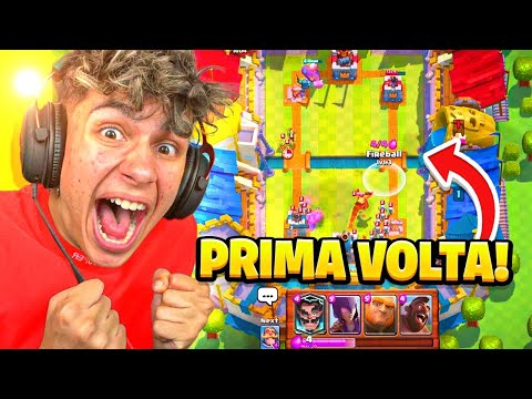 GIOCO LA MIA PRIMA PARTITA SU CLASH ROYALE E... 😱