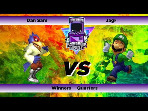 Flynn's Arcade 053 Winners Quarters -Dan Sam (Falco) Vs Jagr (Luigi) SSBM Melee Tournament
