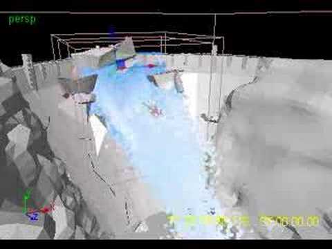 Hoover dam break simulation