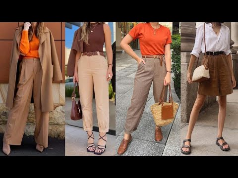 OUTFITS IN ELEGANT AND SIMPLE BROWN AND EARTH TONES