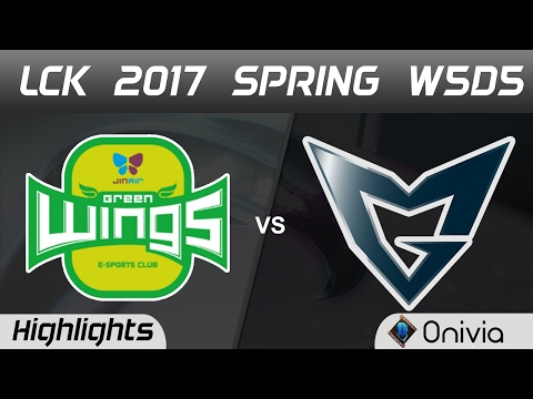 JAG vs SSG Highlights Game 2 LCK Spring 2017 W5D5 Jin Air Green Wings vs Samsung   YouTube 720p