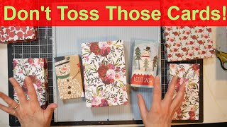 Frugal Friday! Recycled Boxes from Christmas Cards or Cardstock