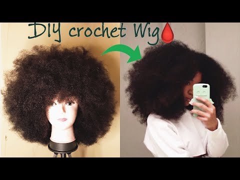 afro wig diy