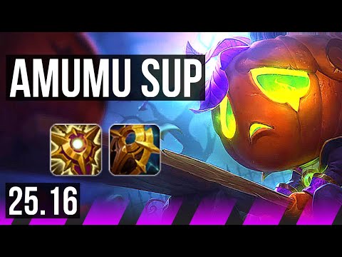 AMUMU & Zeri vs RAKAN & Yunara (SUP) | KR Master | 25.16