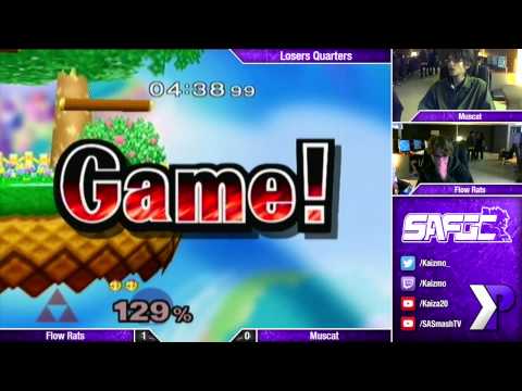 SAFGC R1 - Flow Rats (Sheik) vs Muscat (Peach) - Losers Quarters - SSBM