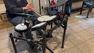 Video thumbnail for Hear how quiet it is!  Alesis Nitro Max Kit Electric Drum Set with Quiet Mesh Pads by SUPER MOM Reviews