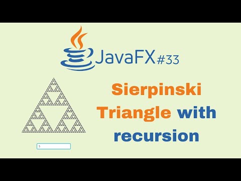 JavaFX and Scene Builder Course - IntelliJ #33: Sierpinski Triangle