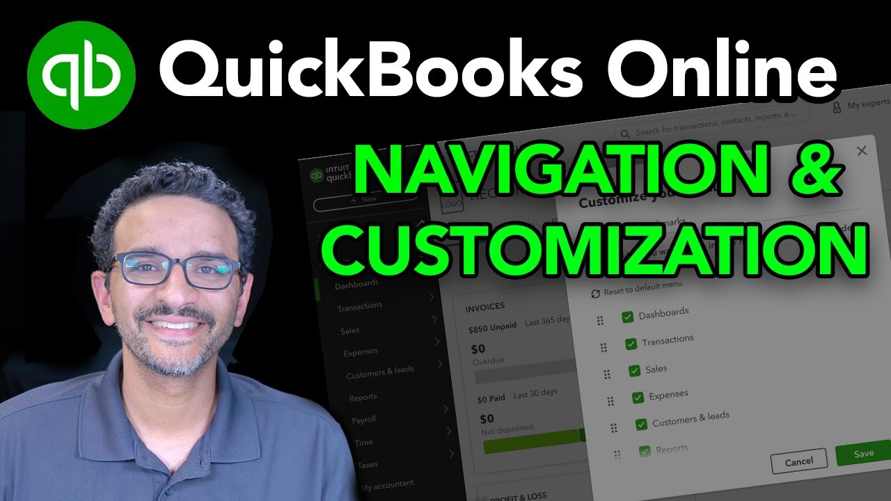 QuickBooks Online: Navigation & Customization