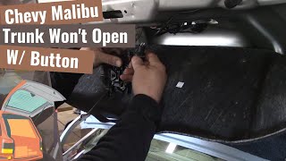 Chevy Malibu: Trunk Will Not Open With Button