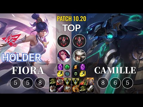 RW Holder Fiora vs Camille Top - KR Patch 10.20