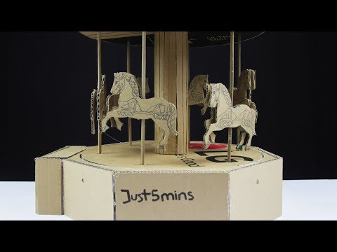 WOW! DIY Carousel from Cardboard - Just5mins - Teaser Clip