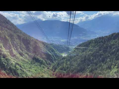 Discesa integrale Funivia va e vieni “Ifinger”, Merano 2000.