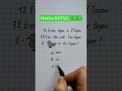 Welche Antwort ist richtig? 🤔🦆 #knobelaufgabe #matherätsel #rätsel #iqtest #logik #rätselspaß