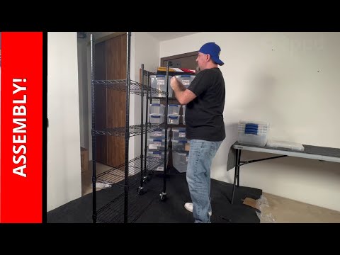Amazon Basics 5 Shelf Rack (Full Assembly Tutorial and Review)