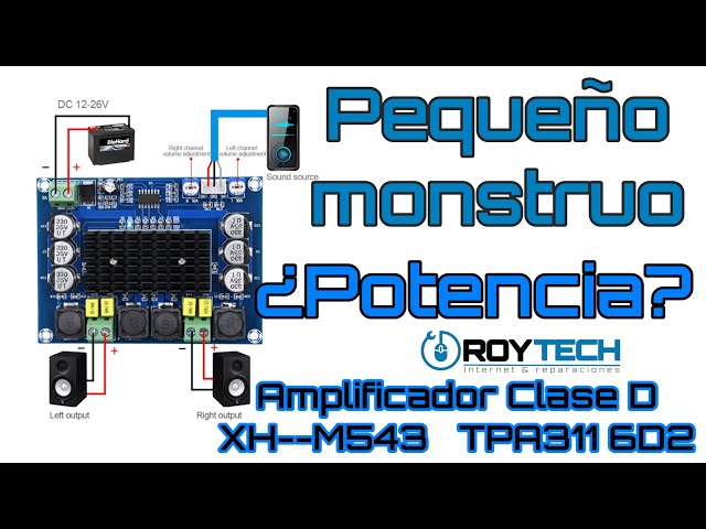 Vídeo relacionado con DollaTek HiFi Bluetooth 4.2 TPA3116 100Wx2 2.0 Amplificador de Potencia Digital estéreo con Ajuste de Graves + Agudos